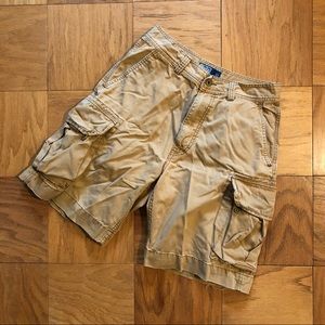 Tan polo shorts